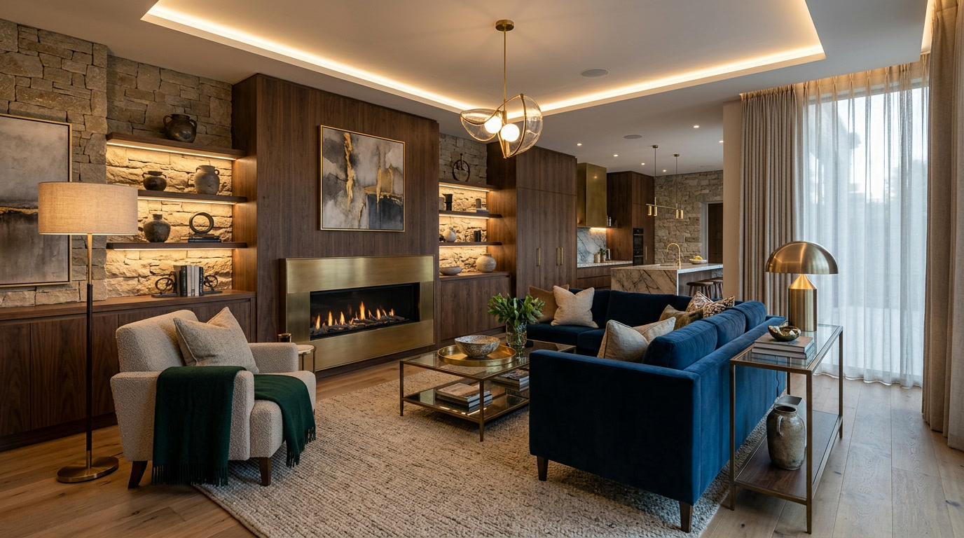 Cara Memadukan Warna, Tekstur dan Cahaya dalam Desain Interior Modern